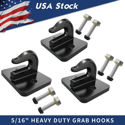Arrives by Wed, Feb 8 Buy Robbor Grab Hook 5/16 in Bolt-on Grab Hook Grade 70 Forged Steel Tow Hook Work Well for Tractor Bucket, RV, UTV,Truck with Backer . . Bolt on grab hooks tractor supply